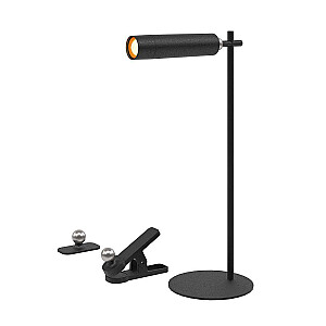 Galda lampa V-TAC VT-7413 4in1, sienas lampa, klips, lukturītis 3 W LED 37 cm 4000 K 300 lm (artikuls 23042) Melns