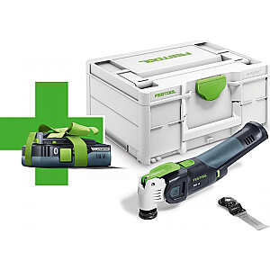 Festool Wireless daudzfunkciju ierīce OSC 18 E-Basic (577033) 1 akumulators 4 Ah