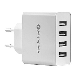 Ładowarka sieciowa 4x USB 5A Iq smart charging Biała