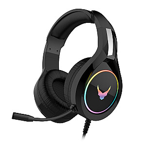 Varr VH6060B Pro Gaming Spēļu Stereo Austiņas ar Mikrofonu / LED / 3.5mm Audio un USB pieslēgumu