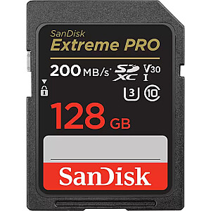 Карта SanDisk Extreme PRO SDXC 128 ГБ, класс 10 UHS-I/U3 V30 (SDSDXXD-128G-GN4IN)