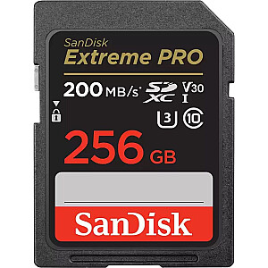 Карта SanDisk Extreme PRO SDXC 256 ГБ Class 10 UHS-I/U3 V30 (SDSDXXD-256G-GN4IN)