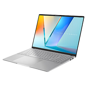 Asus Vivobook S 16 OLED M5606UA-KM005W | Cool Silver | 16 " | OLED | 3.2K | 3200 x 2000 pixels | AMD Ryzen 7 | 8845HS | 16 GB | LPDDR5X | SSD 1000 GB | AMD Radeon Graphics | Windows 11 Home | 802.11ax | Bluetooth version 5.3 | Keyboard language Engl