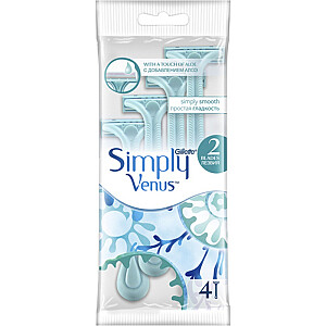 GILLETTE Simply Venus одноразовые женские бритвы 4 шт.