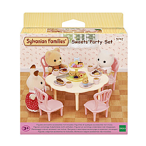 SYLVANIAN FAMILIES Rotaļu komplekts Saldumu ballīte