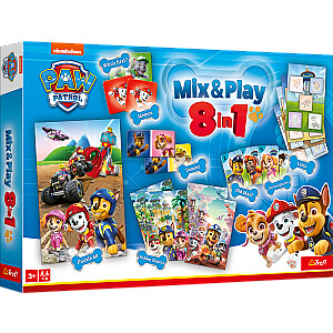 TREFL PAW PATROL 8in1 Mix&play galda spēļu komplekts