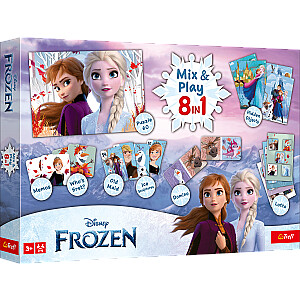 TREFL FROZEN 8in1 Mix&play galda spēļu komplekts