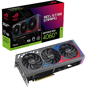 Видеокарта Asus ROG Strix GeForce RTX 4060 Ti 16 ГБ GDDR6 (ROG-STRIX-RTX4060TI-A16G-GAMING)