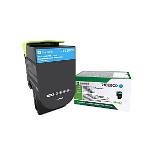 Тонер Lexmark 71B20C0 голубой 71B20C0