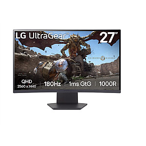 LG 27GS60QC-B | 27 " | VA | QHD | 16:9 | 180 Hz | 1 ms | 2560 x 1440 pixels | 300 cd/m² | HDMI ports quantity 2