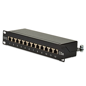 DIGITUS Patch Panel Cat5e 12-Port 10inch