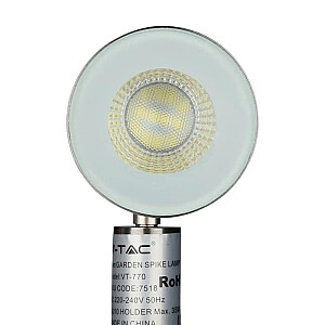 Садовый светильник V-TAC VT-857-G 12W LED IP65 3000K 875лм (артикул 217550) Серый