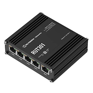 Маршрутизатор RUT301 4xLAN, 1xWAN, USB 2.0, 2xDI, 2xDO