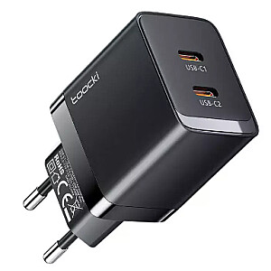 Toocki 2C GaN Зарядное Устройство 40W / 2xUSB-C