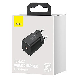 Lādētājs Baseus Super Si Quick Charger 1C 25W (melns)