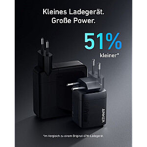 Ładowarka sieciowa Prime 735 67W 2xUSB-C 1xUSB-A Czarna 