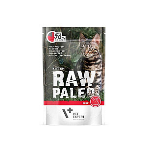 RAW PALEO Kitten Cat Beef - влажный корм для котят - 100 г