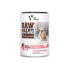 RAW PALEO Adult Monoprotein Pork - mitrā suņu barība - 400 g