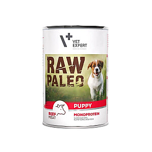 RAW PALEO Puppy Monoprotein Beef - mitrā barība kucēniem - 400 g