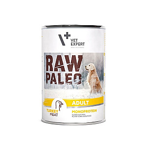 RAW PALEO Adult Monoprotein Turkey - влажный корм для собак - 400 г