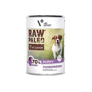 RAW PALEO Puppy Monoprotein Duck - mitrā barība kucēniem - 400 g