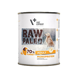 RAW PALEO Adult Monoprotein Turkey - влажный корм для собак - 800 г