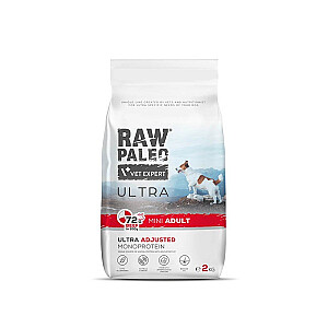 RAW PALEO Ultra Mini Adult Beef - sausā suņu barība - 2 kg