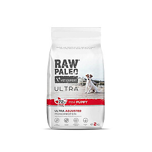 RAW PALEO Ultra Mini Puppy Beef - сухой корм для щенков мелких пород - 2 кг