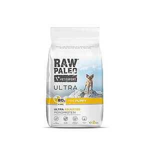 RAW PALEO Ultra Mini Puppy Turkey - sausā barība kucēniem - 2 kg