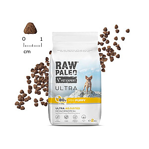 RAW PALEO Ultra Mini Puppy Turkey - sausā barība kucēniem - 2 kg