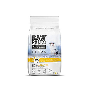 RAW PALEO Ultra Medium&Large Puppy Turkey - сухой корм для щенков - 2 кг