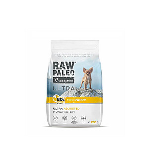 RAW PALEO Ultra Mini Puppy Turkey - сухой корм для щенков - 750 г