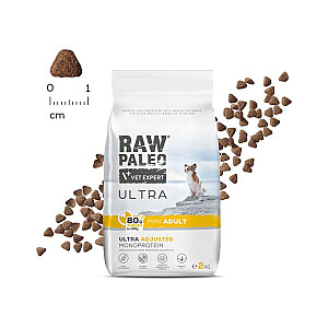 RAW PALEO Ultra Mini Adult Turkey - sausā suņu barība - 750 g