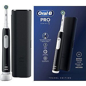 Oral-B Pro Series 1 Cross Action zobu birste + melns futrālis