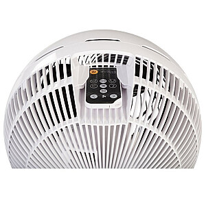 Woozoo PCF-SDC18T DC strūklas 180 ventilators/cirkulators, 18 cm, 35 W, 10 ātrumi, kustīga galva, tālvadības pults, taimeris, balts