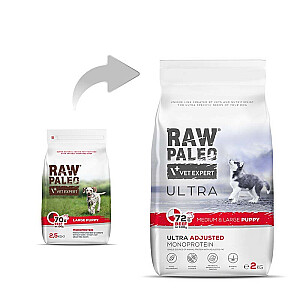 VetExpert Raw Paleo Ultra Wołowina Medium&Large Puppy 2kg