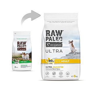 VetExpert Raw Paleo Ultra Turkey Mini для взрослых 8 кг