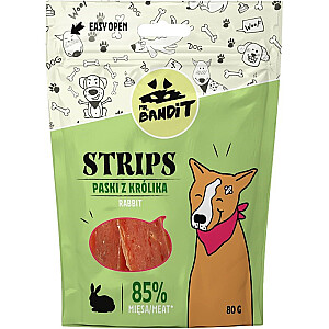 MR. BANDIT STRIPS Rabbit Strips - dog treat - 80 g