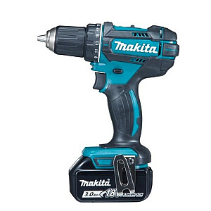 Makita DDF482RFJ 18 V akumuliatorinis gręžtuvas (mėlyna / juoda, MAKPAC dydis 2, 2 x 3,0 Ah ličio jonų baterijos)