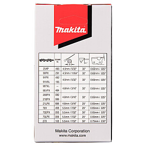 Пильная цепь MAKITA 25AP 25см 1.3мм 1/4"