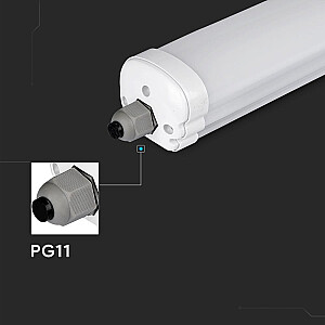 Hermetic luminaire LED V-TAC G-SERIES VT-1574 150cm 48W 120Lm/W 4000K 5760lm (SKU 216287) White