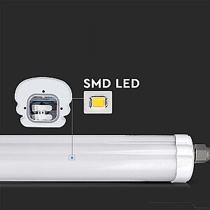 Hermetic luminaire LED V-TAC G-SERIES VT-1574 150cm 48W 120Lm/W 4000K 5760lm (SKU 216287) White