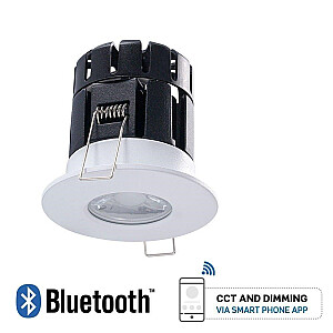 Oprawa LED V-TAC 10W Biała Bluetooth Soczewka CCT Ściemnialna IP65 VT-7710D 2700K-6500K 850lm 5 Lat Gwarancji