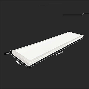 LED panel V-TAC VT-6147 40W 1200x300 3in1 universal surface/flush mount 4000K 4400lm (SKU 216625)