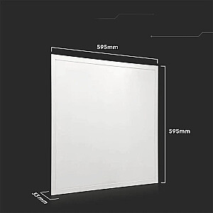 LED panel V-TAC VT-6436 36W 600x600 LED Backlight 33mm 120Lm/W 6400K 4320lm (SKU 216707)