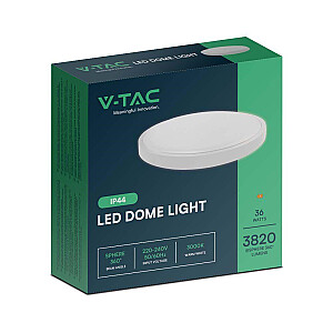 Plafond V-TAC VT-8630 surface-mounted 36W LED IP44 42cm 4000K 3820lm (SKU 76221) White