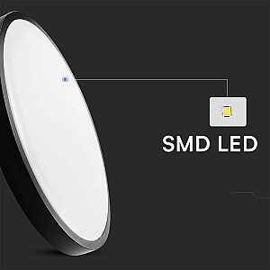 Plafond V-TAC VT-8630B surface-mounted 36W LED IP44 42cm 4000K 3820lm (SKU 76401) Black