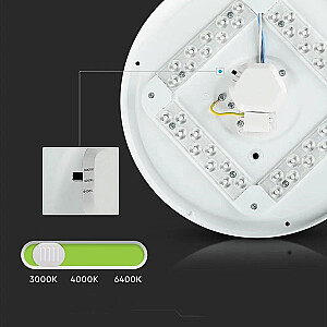 Plafond V-TAC VT-8424 milky 24W LED IP20 CCT fi.350 3000-6400K 2600lm (SKU 217607) White