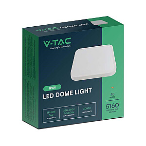 Plafond V-TAC VT-8630 surface-mounted 48W LED IP44 42x42cm 4000K 5160lm (SKU 76311) White