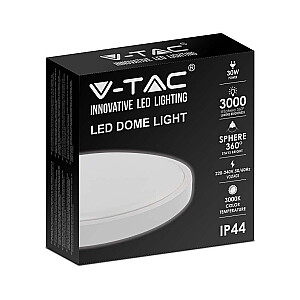 Plafond V-TAC VT-8630W-RD 30W LED IP44 42cm 3000K 3000lm (SKU 7621) White